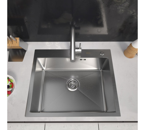 Кухонная мойка ARFEKA Eco AR 600*500 Satin Decor Volcanic Rock