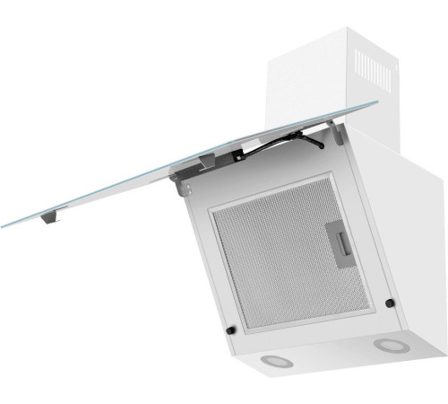 Кухонная вытяжка MAUNFELD Eagle 850 90 белое стекло