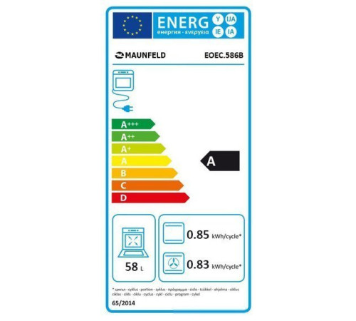 Электрический духовой шкаф MAUNFELD EOEC.586W