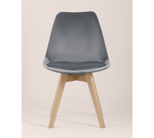 Стул Stool Group Frankfurt велюр серый