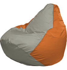 Кресло-мешок Flagman Груша Супер Мега 4XL Г5.1-342 серый/оранжевый