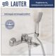 Смеситель Lauter Allure 21CK6618C с лейкой Fleur 21S00126