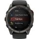 Умные часы Garmin Fenix 8 Pro 51 мм серый, черный силиконовый ремешок