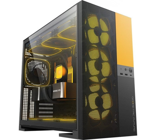 Корпус Geometric Future Model 5 Vent 5FAN черный/желтый