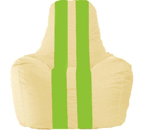 Кресло-мешок Flagman Спортинг С1.1-141 светло-бежевый/салатовый