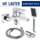 Смеситель Lauter Cascade 21CK6615C с лейкой Relexa Serene 21S00103