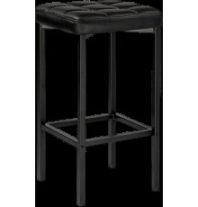 Табурет Woodville Лофт кож.зам. d6/черный матовый