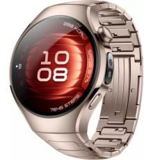 Умные часы Huawei Watch 5 42 мм золотистый, с золотистым титановым ремешком, международная версия