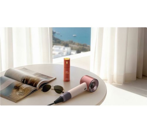 Фен Dyson HD19 Supersonic Travel с переходником на евровилку, керамический розовый