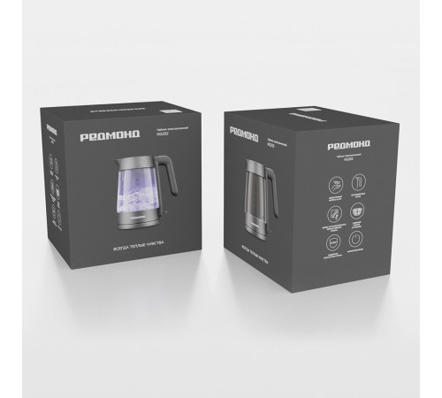 Электрический чайник Redmond Редмонд KG252 темно-серый