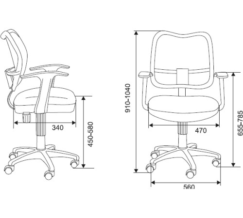 Кресло  Бюрократ CH-W797/PK/TW-13A