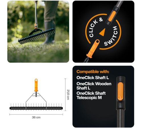 Грабли зубчатые Fiskars 1080679