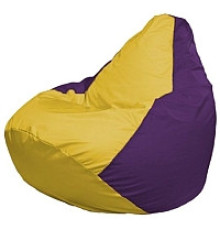 Кресло-мешок Flagman Груша Мини L Г0.1-247 желтый/фиолетовый