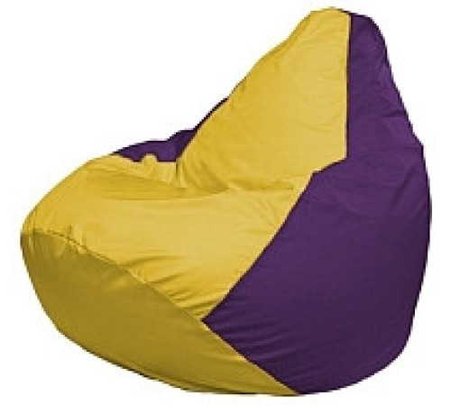 Кресло-мешок Flagman Груша Мини L Г0.1-247 желтый/фиолетовый