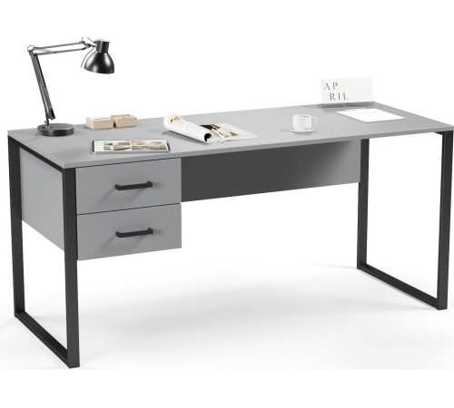 Стол Soma Slava 160x66 серый/черный