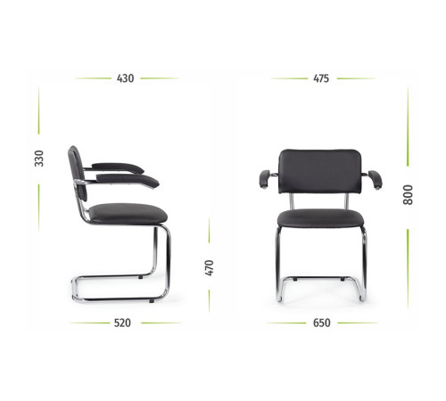 Офисный стул UTFC Сильвия АРМ Z11/черный