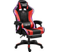 Игровое геймерское кресло Jiqiao DG8003 черный/красный