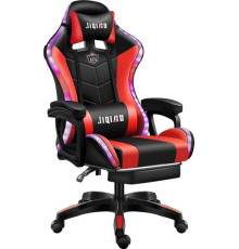 Игровое геймерское кресло Jiqiao DG8003 черный/красный