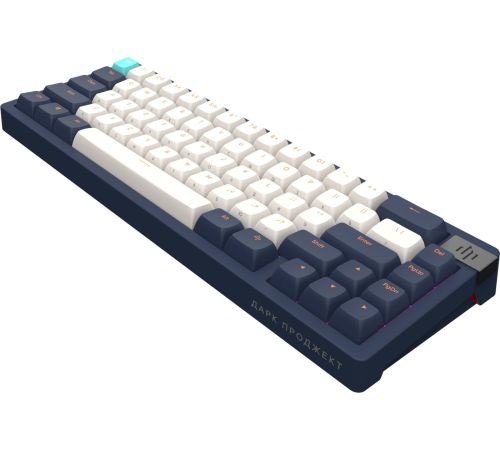 Клавиатура Дарк Проджект KD65A g3ms Zircon, темно-синий