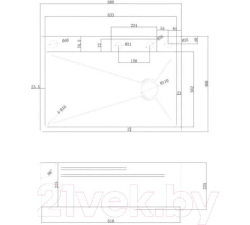 Кухонная мойка Abber Wasser Kreis AF2194B черный матовый