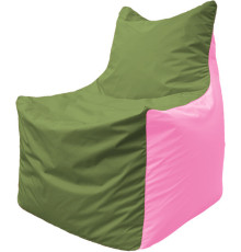 Кресло-мешок Flagman Фокс Ф2.1-226 оливковый/розовый