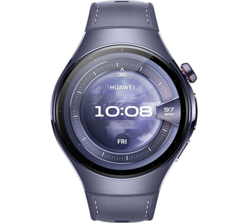 Умные часы Huawei Watch 5 46 мм фиолетовый, с фиолетовым силиконовым ремешком, международная версия