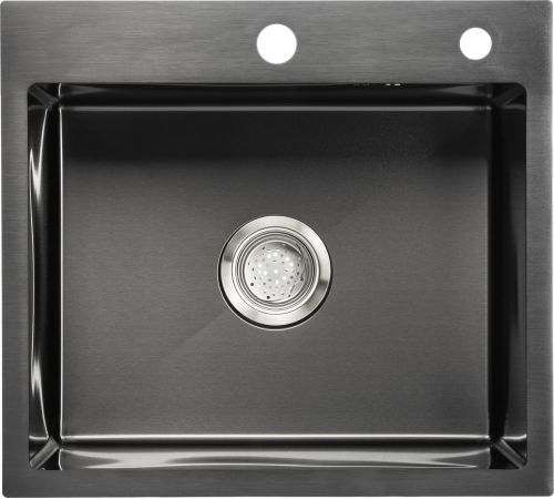 Кухонная мойка Saniteco 5045 PVD с сифоном, дозатором и коландером