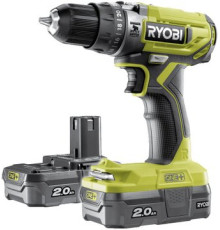 Ударная дрель-шуруповерт Ryobi R18PD2-220S 5133004459 с 2-мя АКБ, сумка