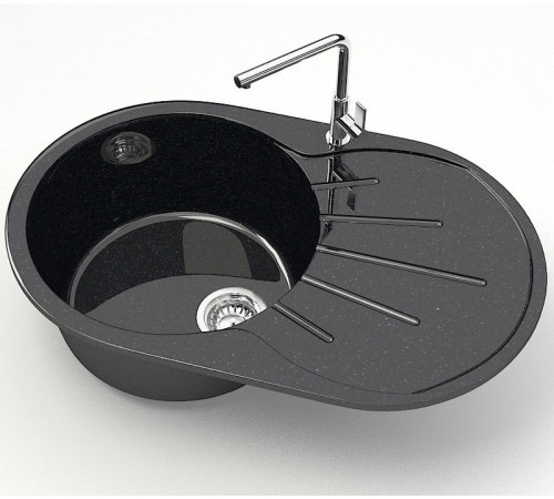 Кухонная мойка MARRBAXX Карельский камень модель 110/Q4 F110Q004 черный