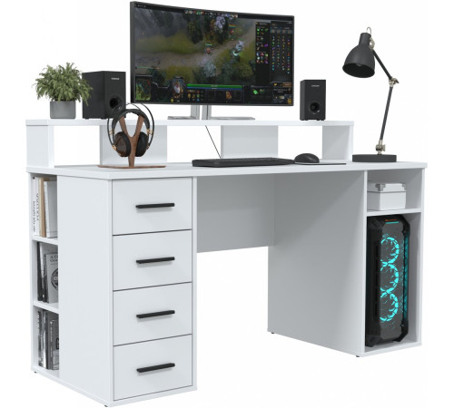 Стол Интерлиния Skill-08 белый/белый