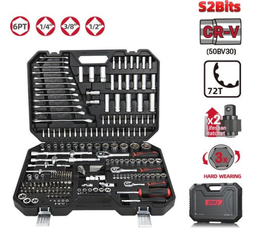 Универсальный набор инструментов Deli DQ45216 21 предметов