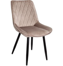 Стул AksHome Nika бежевый велюр HLR-08/черный