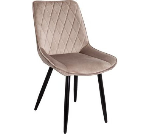 Стул AksHome Nika бежевый велюр HLR-08/черный