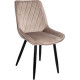 Стул AksHome Nika бежевый велюр HLR-08/черный