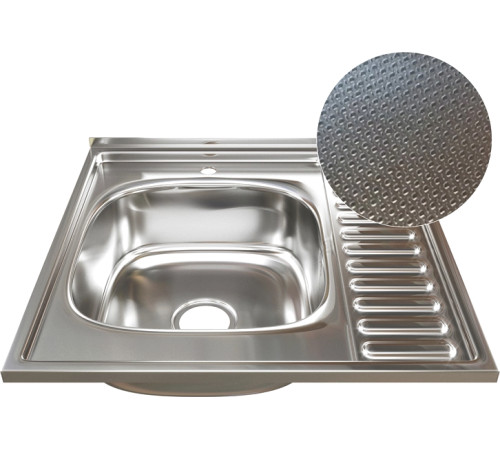 Кухонная мойка Mixline L 555230 с сифоном