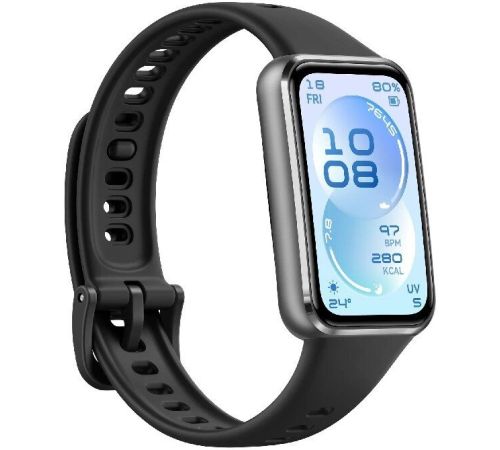 Фитнес-браслет Huawei Band 11 черный алюминиевый корпус, с черным силиконовым ремешком, международная версия