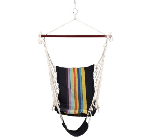 Кресло-гамак Indigo IN185 черный/радуга