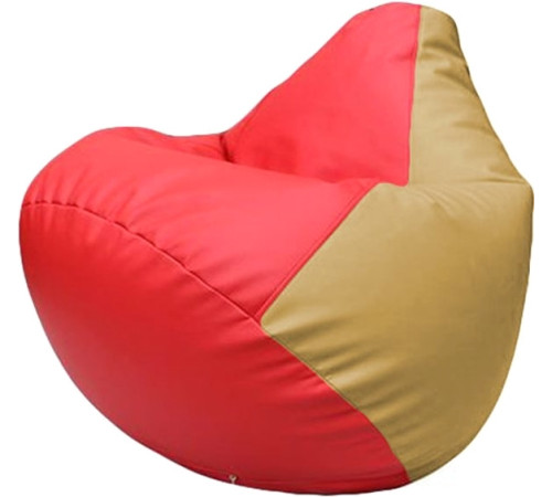 Кресло-мешок Flagman Груша Макси Г2.3-0913 красный/бежевый