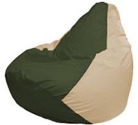 Кресло-мешок Flagman Груша Мега XXXL Г3.1-54 темно-оливковый/светло-бежевый