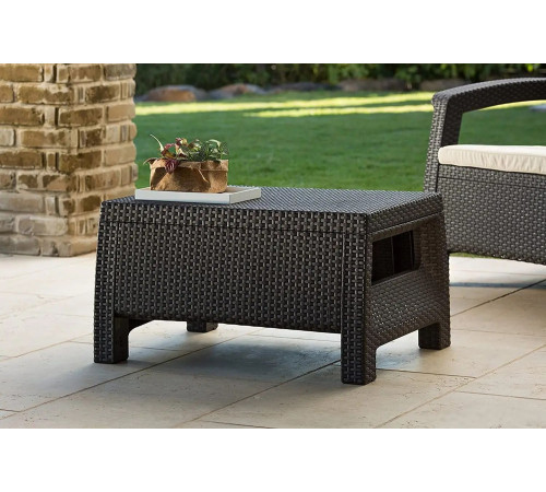 Стол Keter Corfu Table 207786 коричневый