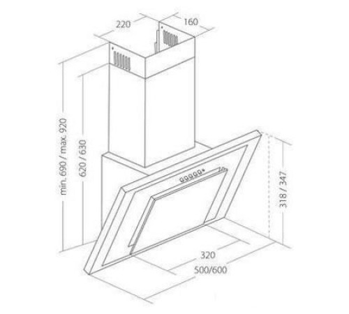 Кухонная вытяжка Akpo Nero 50 WK-4 бежевый