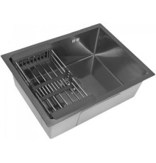 Кухонная мойка Diamond 550*450, коландер BLACK DECOR