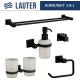 Набор аксессуаров для ванной Lauter 21SH6082 + 21SH6172 + 21SH6092 + 21SH6072 + 21SH6022 Matt Black, 5 предметов