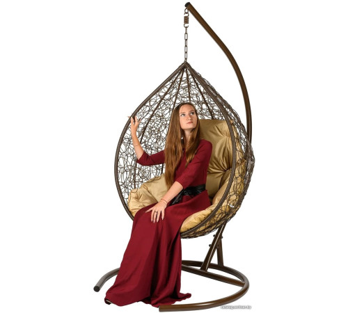 Подвесное кресло BiGarden Tropica коричневый/бежевый