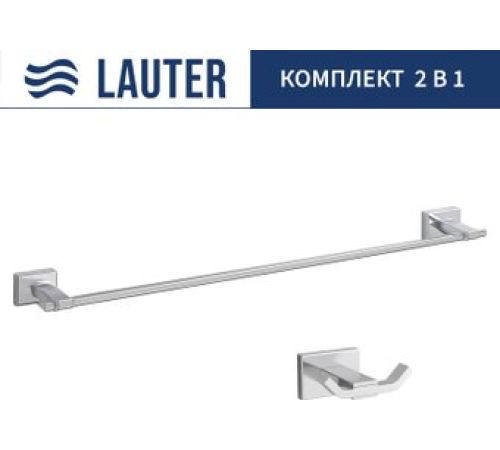 Набор аксессуаров для ванной Lauter 21TS1019 + 21TS1013 Chrome, 2 предмета