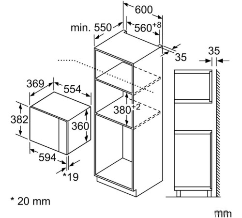 Микроволновая печь Bosch BFL554MB0
