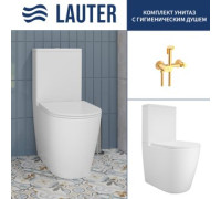 Унитаз напольный Lauter Vortex 2110022VF + гигиенический душ Sano 21LT1294GL