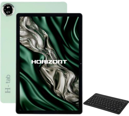 Планшет Horizont H-Tab Crystal 6GB/128GB LTE с клавиатурой, мятный