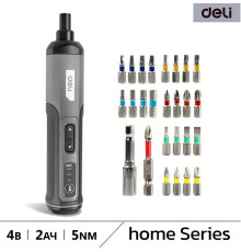 Электроотвертка Deli DC161 с 1-им АКБ, кейс