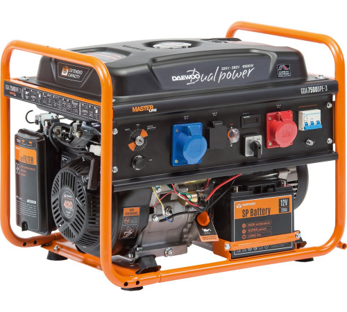 Бензиновый генератор Daewoo Power GDA 7500DPE-3